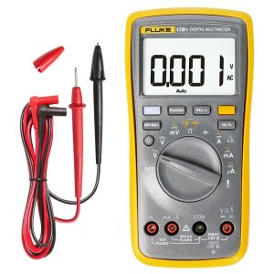 Fluke 17B+  Multimètre numérique FLUKE - Multimètre à plage automatique avec fonction de température