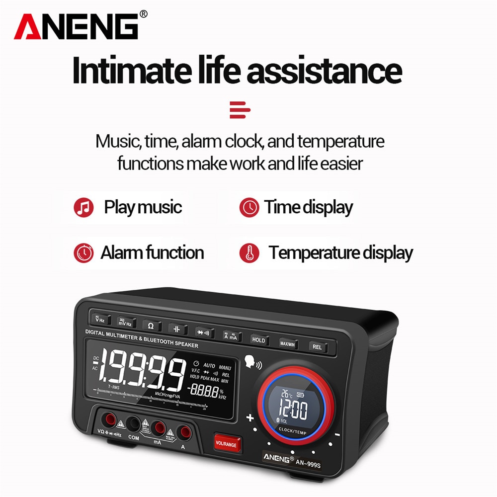 ANENG AN999S Multimètre de Table - Bluetooth - 19999 Points - Appareil de mesure numérique professionnel – Image 3