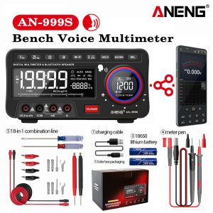 ANENG AN999S Multimètre de Table - Bluetooth - 19999 Points - Appareil de mesure numérique professionnel