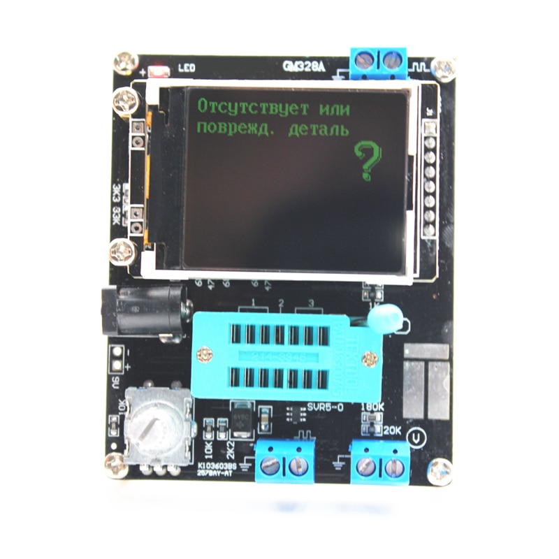 Testeur multifonctionnel GM328 - Testeur de transistors Diode Capacitance ESR Voltage Fréquence Mètre PWM Générateur de signaux à ondes carrées – Image 3