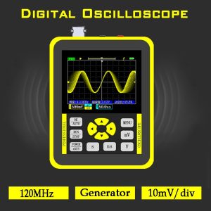 Oscilloscope numérique DSO1511G DSO1511E, 120M, écran 2.4 pouces, 120MHz, bande passante analogique, générateur de Signal portable