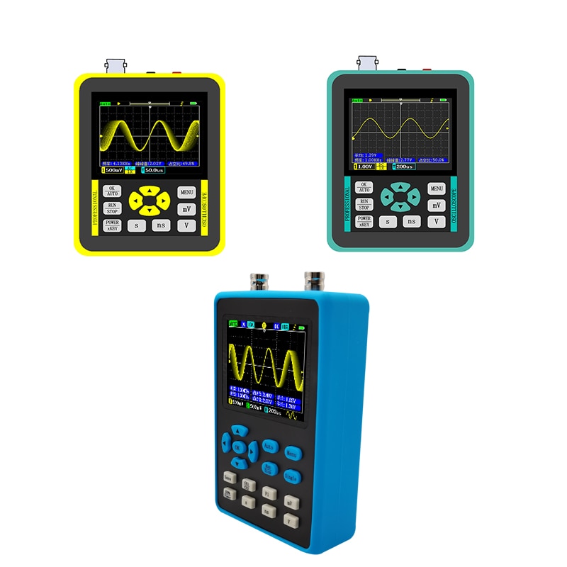 Oscilloscope numérique portatif DSO2512G, 2.8 pouces, bande passante de 120M, générateur de Signal à double canal XYmode – Image 7