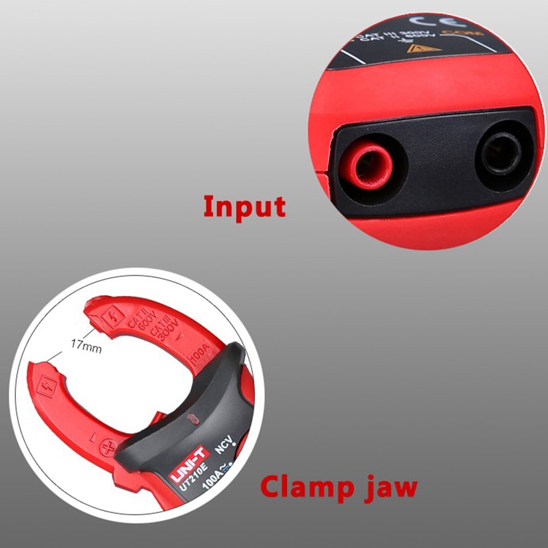 UNI-T UT210E Pince de mesure de courant AC DC numérique, pince True RMS, testeur de tension, multimètre – Image 5