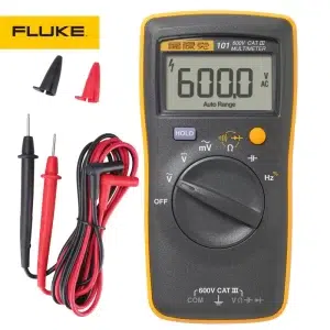 FLUKE Multimètre numérique à angle automatique, 101, 106, 107, 600V CAT III