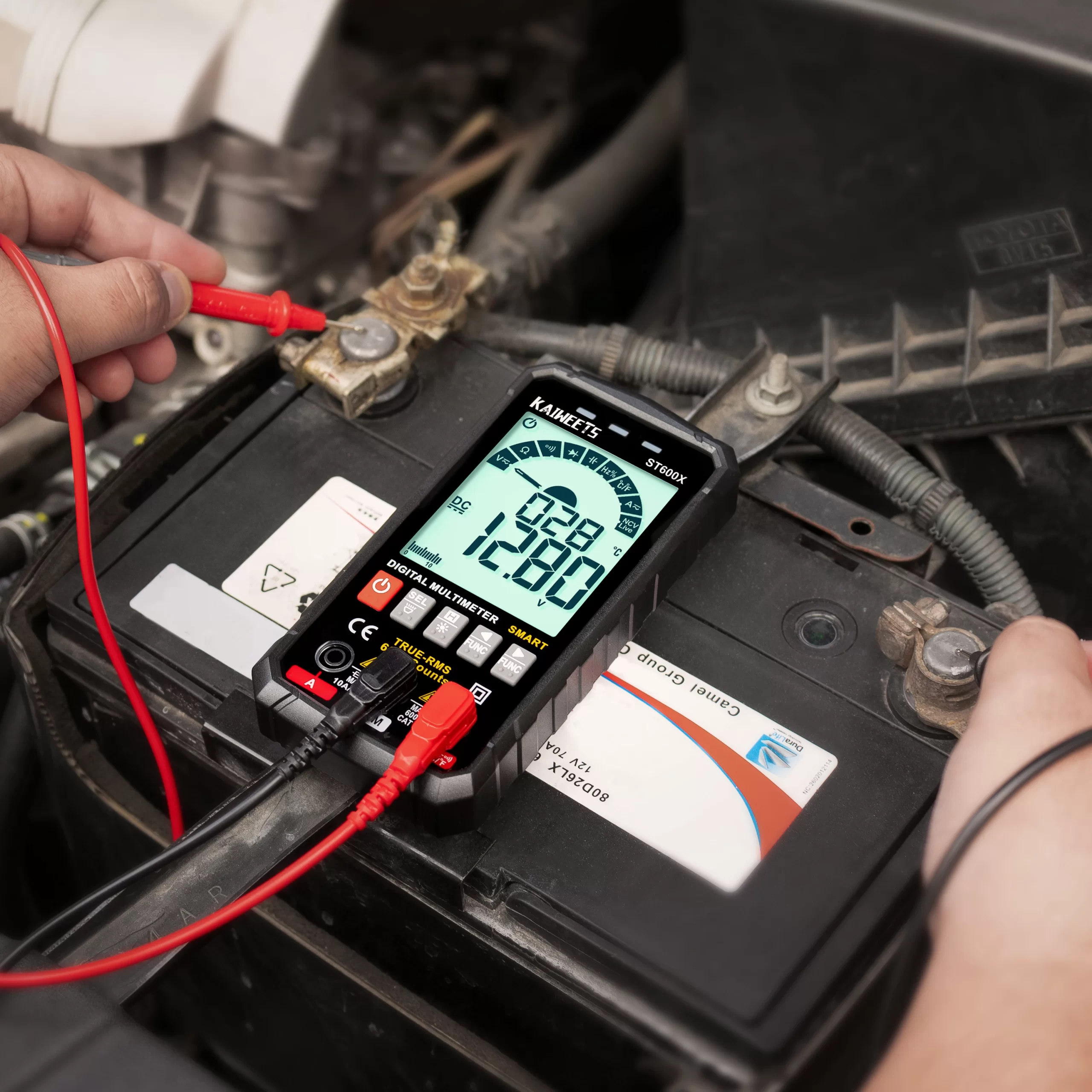KAIWEETS ST600X Multimètre numérique intelligent TRUE RMS, test de plage automatique intelligent, testeur NCV, tension AC DC, Ohm Hz mètre – Image 5